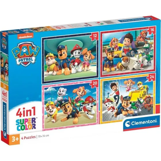 Clementoni PAW Patrol 4-i-1 puslespil (12-24 brikker)