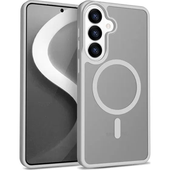CRONG Hybrid Matte Magnetic MagSafe Case til Samsung Galaxy S26 - Grå