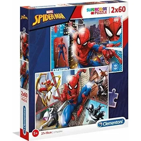 Clementoni Spider-Man Puslespil 2 x 60 brikker