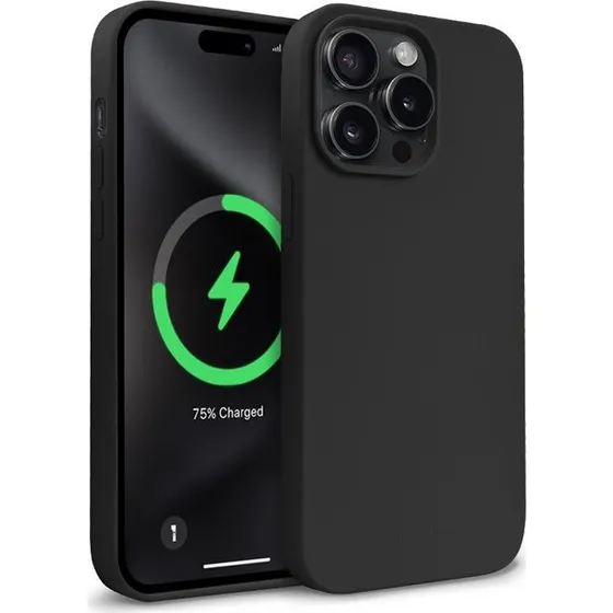 CRONG Color Cover Magnetic til iPhone 15 Pro Max - Sort