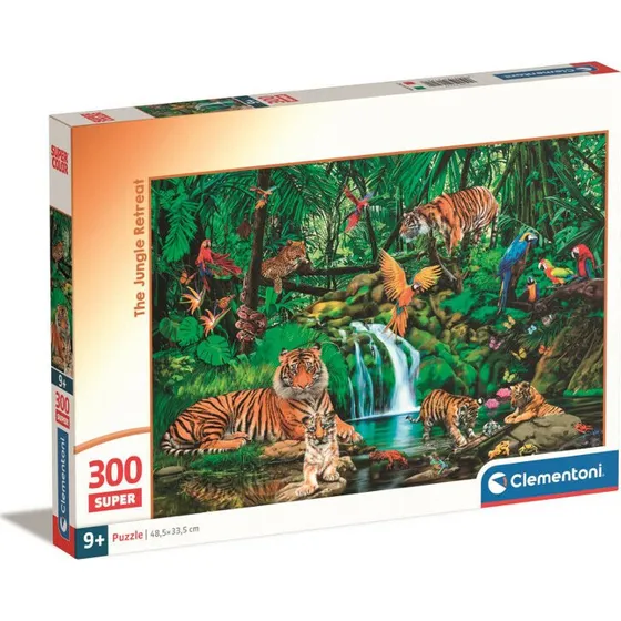 Clementoni Super Color Puslespil – The Jungle Retreat, 300 brikker