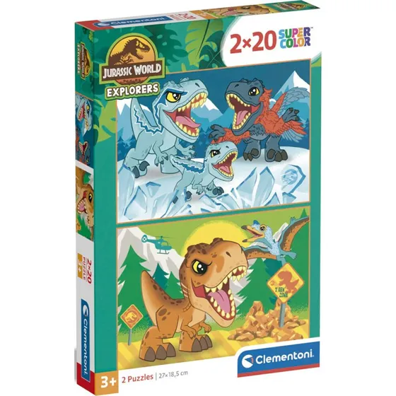 Clementoni Jurassic World 2x20 brikkers puslespil
