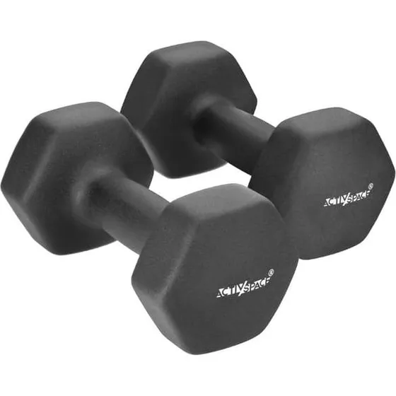 Håndvægte 2x6kg Neopren - Sort