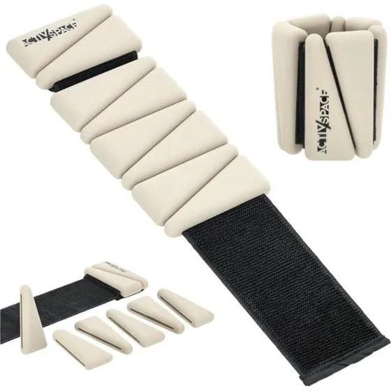 ACTIV/SPACE Justerbare ankel- og håndledsvægte, 2x 0,90 kg, beige