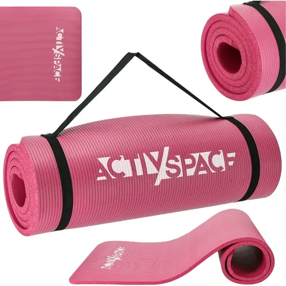 ACTIV/SPACE Tyk NBR træningsmåtte 1,5 cm - Pink