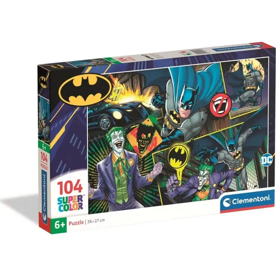 Clementoni Batman Super Color puslespil - 104 brikker