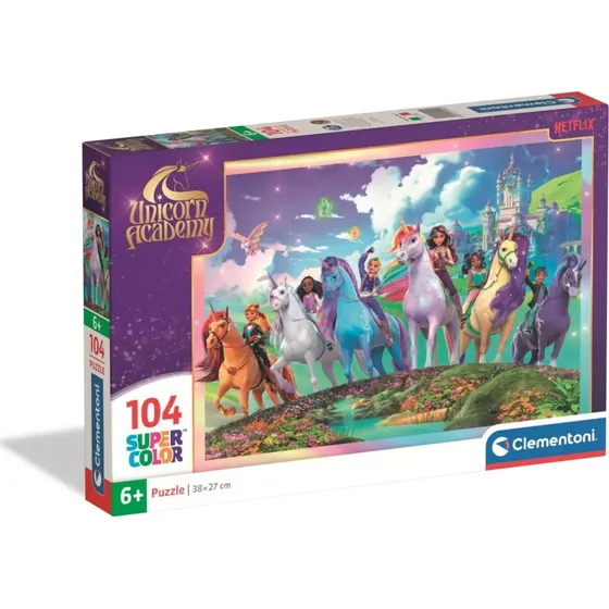 Clementoni Unicorn Academy puslespil - 104 brikker