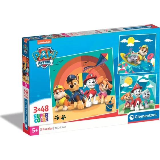 Clementoni Paw Patrol 3-i-1 Puslespil 3x48 (144 pcs)