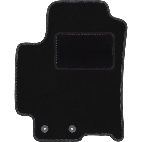 WLG-CARLUX Velourmåtte til Kia Rio IV Hatchback (2017-) - Sort