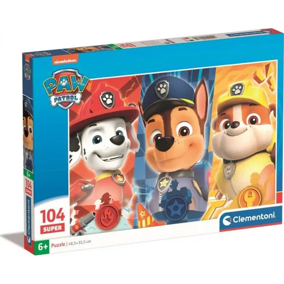 Clementoni PAW Patrol SuperColor puslespil 104 brikker