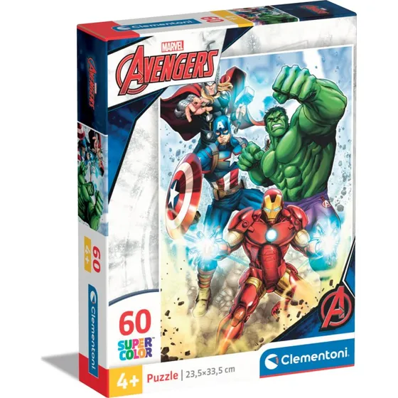 Clementoni Marvel Avengers Super Color puslespil 60 brikker