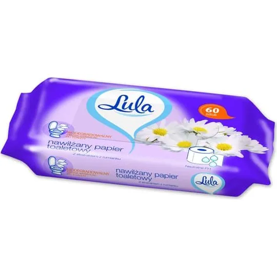 LULA Fugtigt toiletpapir med kamilleekstrakt, 60 stk.