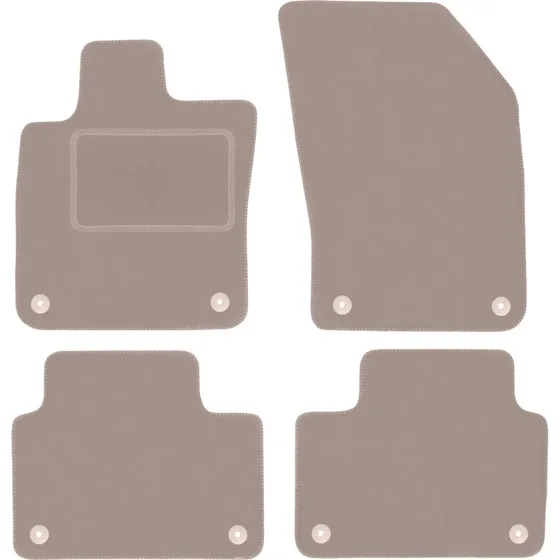 WLG-CARLUX Velourmåtter til Volvo V60 II (2018-) - Beige