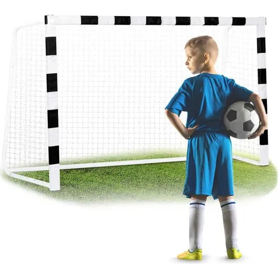 Neo-Sport Fodboldmål NS-465 (300 x 200 x 90 cm) Sort/Hvid