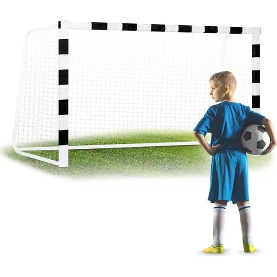 Neo-Sport Fodboldmål NS-460 (300 x 160 x 90 cm) Sort/Hvid
