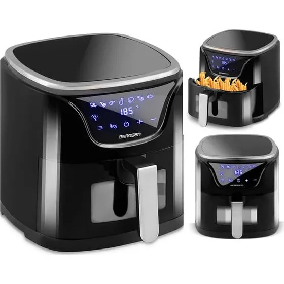 Berdsen Airfryer 5L BD-652 - Sort og Sølv
