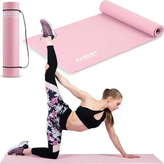 Neo-Sport Træningsmåtte 173 x 61 cm - Pink