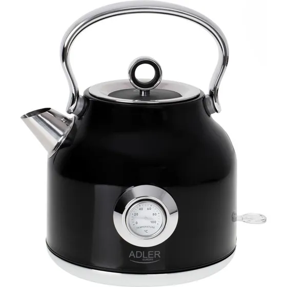 Adler AD 1346B Elkedel 1,7L 2200W - Sort/Metallisk