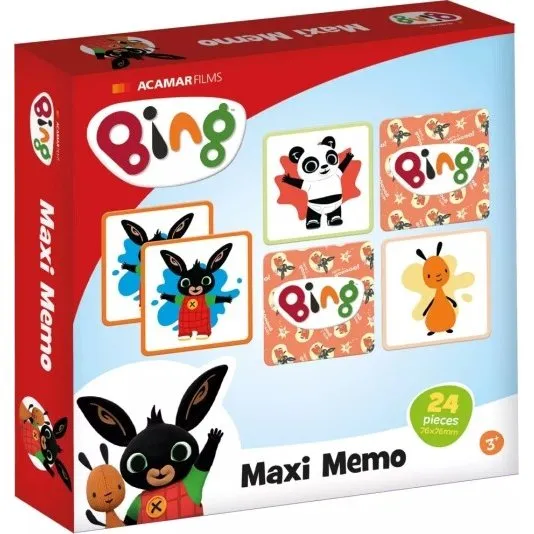 Bing Vendespil Maxi – 24 Billedekort (Memo for børn)