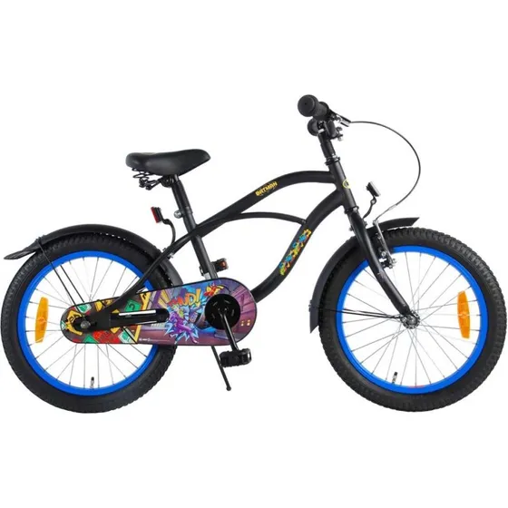 Batman børnecykel 18" – sort, 85% samlet