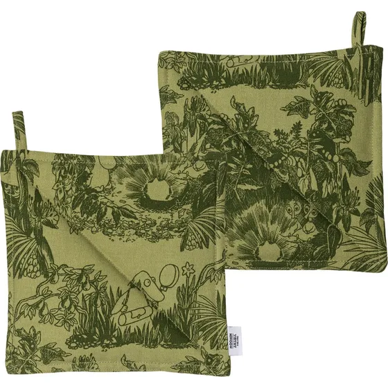 Arabia Moomin Mystikkens Skov Grydelapper, 22x22 cm, 2-pak