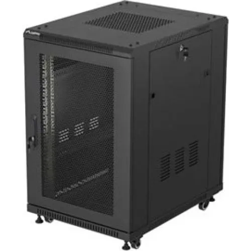 Lanberg FF01 18U Rackkabinet 600x800 med netdør og blæsere