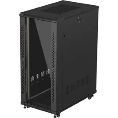 Lanberg FF01 27U Rackkabinet 600x1000 med glasdør og blæsere