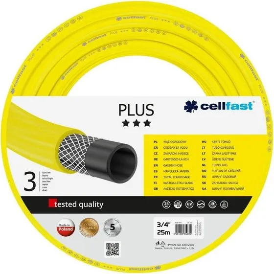 Cellfast PLUS Haveslange 3/4" - 25 m - Gul