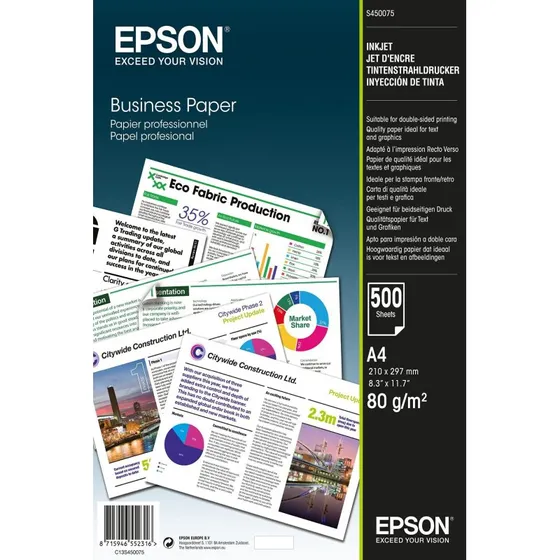 Epson Business A4 papir 80 g/m² - 500 ark