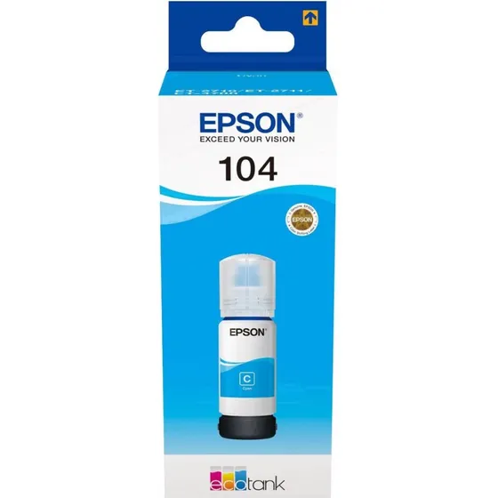 Epson EcoTank 104 Cyan 65 ml - Original blækrefill