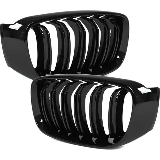BMW 3 F34 GT (13-20) Nyre-gitter Sæt - Sort Glossy Double Bar