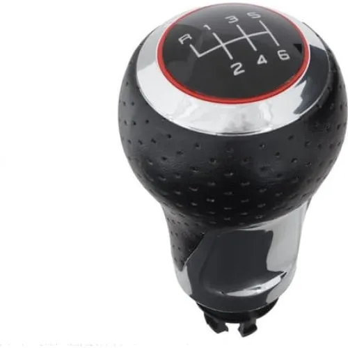 Audi S-Line 6-gear gearknop - Sort & Krom til A3, A4 og A6