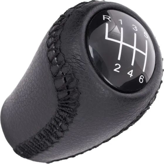 Mazda 3 06-12 Sort Læder 6-Gears Gearknop
