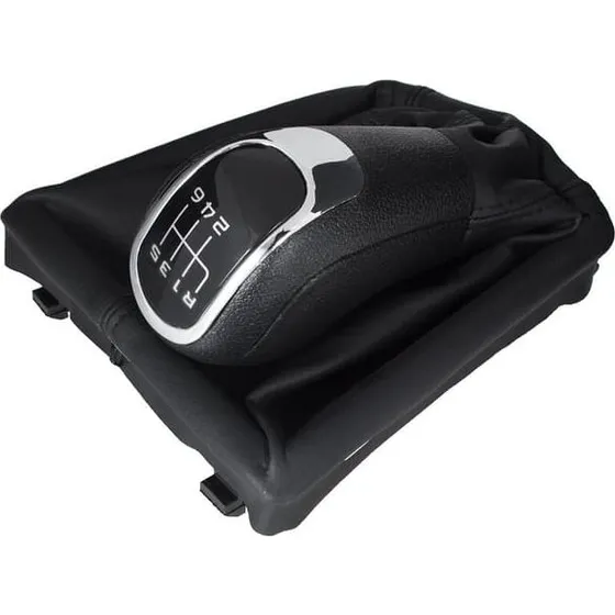 Skoda Octavia II 09-12 Gearstangsknop + manchet med ramme 6 GEAR