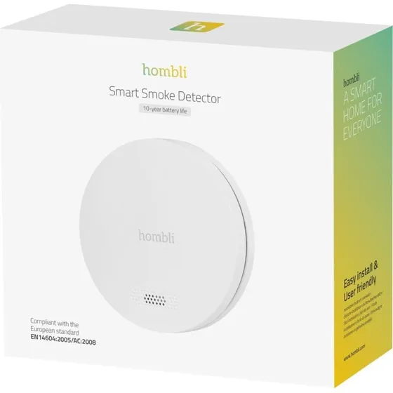 Hombli Smart Røgvarmer – Hvid, 10 års batteri