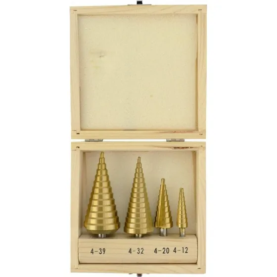 Awtools HSS-TIN Trinbor sæt (4-39mm) - 4 stk.