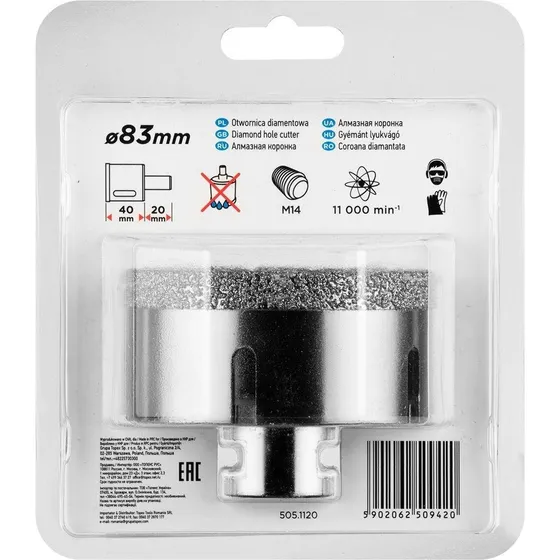 GRAPHITE 55H317 Diamanthulsav 83 mm M14