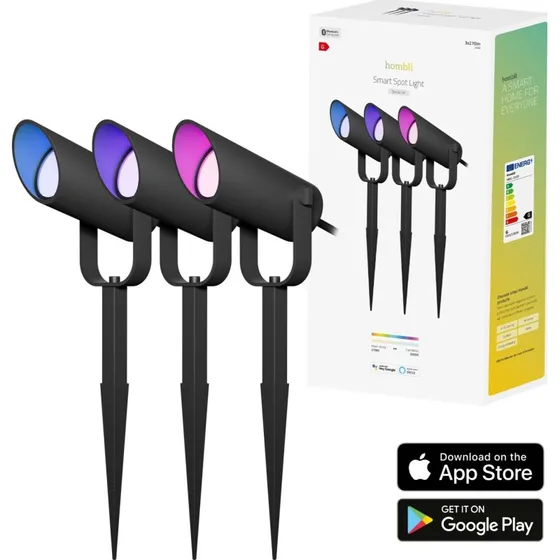 Hombli Udendørs Smart Spot Light Kit – 3 stk