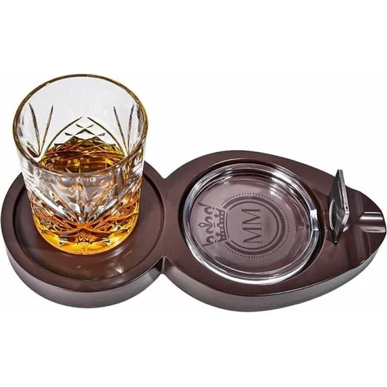 Mikamax Whisky & Cigar Bakke – Sæt med coaster