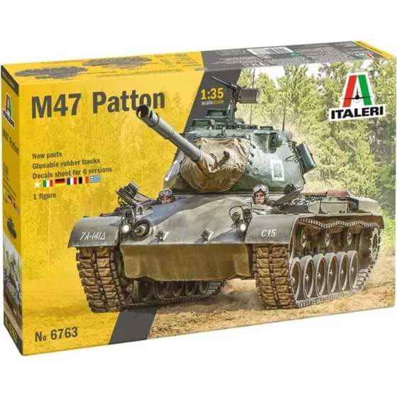 Italeri 1:35 M-47 Patton Modelkampvogn - 6 designs