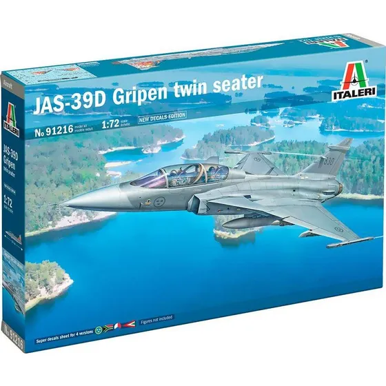Italeri JAS-39 Gripen Twin Seater Modelbyggesæt 1:72