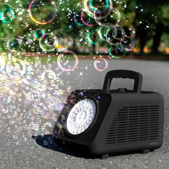 Mikamax Automatisk Sæbeboblemaskine med Lys (20 huller)