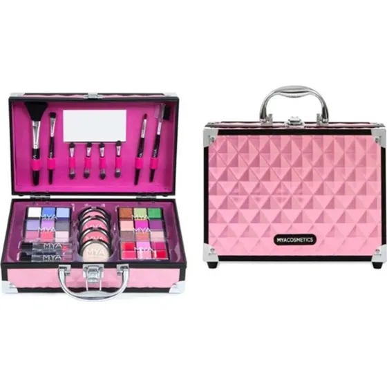 MYA Deluxe Bon Voyage Make Up Case – Pink/Sort