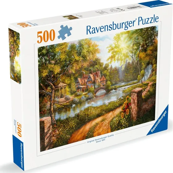 Ravensburger Hytte ved Åen 500 brikker