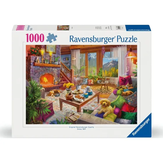 Ravensburger Cozy Cabin 1000 brikker