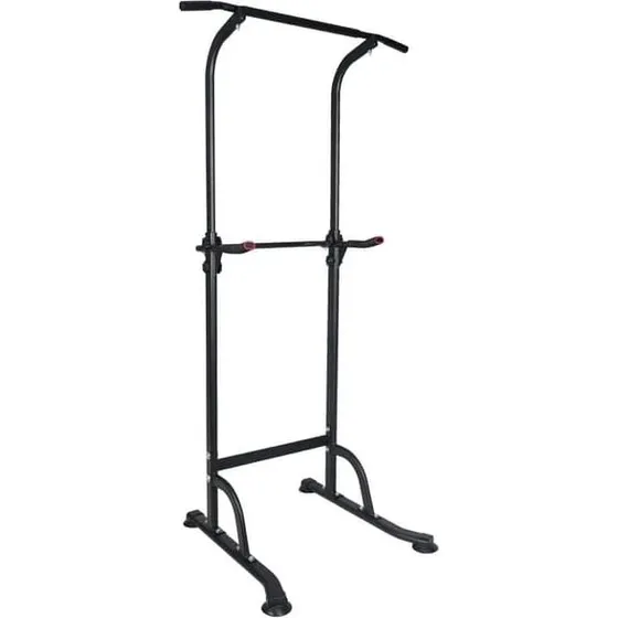 Højdejusterbart Power Tower med Dip Station og Pull Up Bar