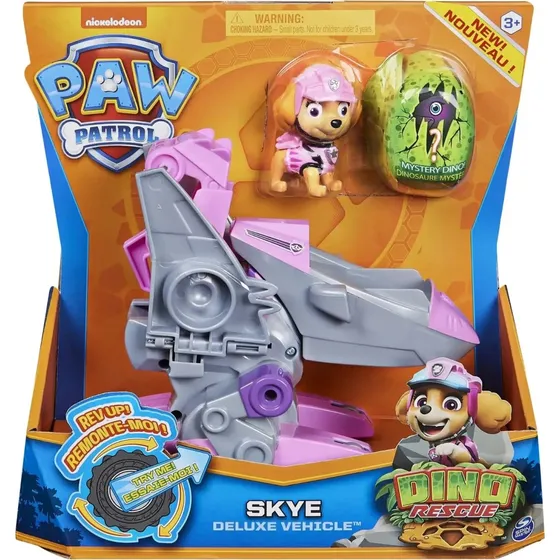 Paw Patrol Dino Deluxe Skye - Luftfartøj med lys og lyd