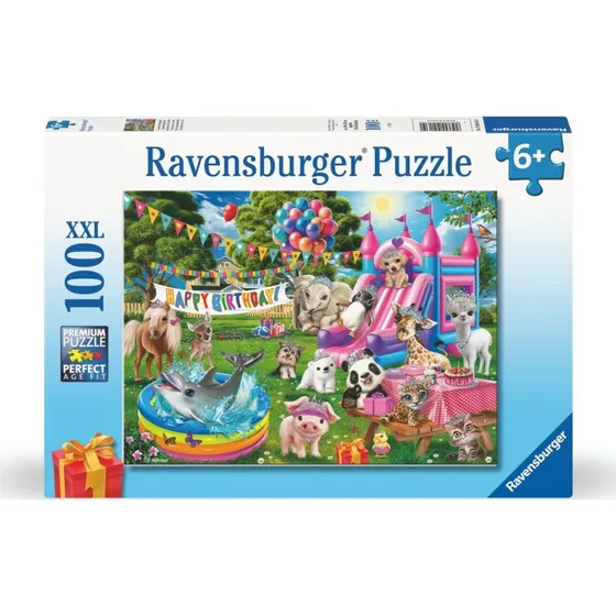 Ravensburger Puslespil 100 brikker – Tiara Fødselsdagsfest