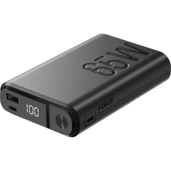 Celly PowerBank 20.000 mAh 65W PD Svart