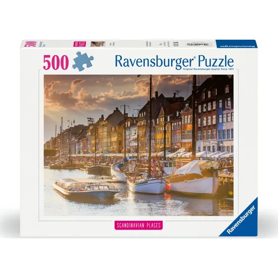 Ravensburger Puslespil 500 brikker – Sunset in Copenhagen